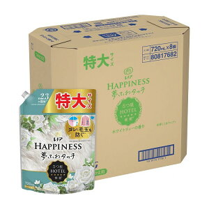 【単品6個セット】レノアハピネス夢ふわタッチホワイトティーの香り詰替用特大サイズ(代引不可)【送料無料】