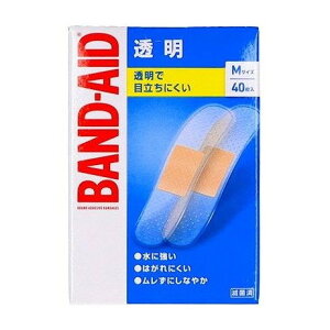 【単品8個セット】 バンドエイド 透明 Mサイズ 40枚 JNTLコンシューマーヘルス(代引不可)【送料無料】