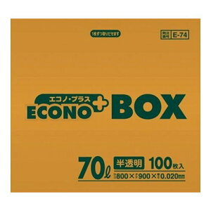 �y3�Z�b�g�z ���{�T�j�p�b�N �G�R�m�v���X BOX 70L 100P������ E74(����s��)�y���������z