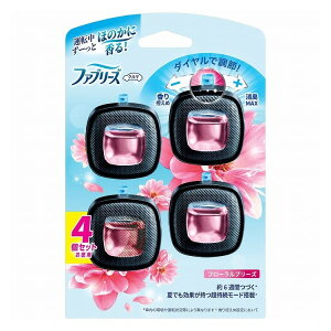 【単品2個セット】 ファブリーズ イージークリップフローラルブリーズ4個パック 芳香剤 車用 P&Gジャパン(代引不可)【送料無料】