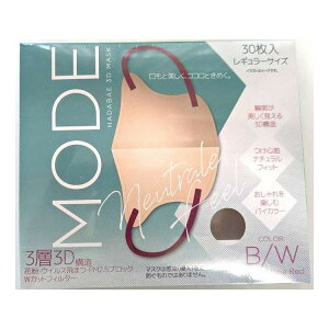 【単品2個セット】 HADARIKI 肌映え3Dマスク・モード ベージュ/ワインレッド 30枚(代引不可)