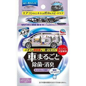 【単品8個セット】クルマのスッキーリ除菌・消臭ミニバン・大型車用 アース製薬(代引不可)【送料無料】