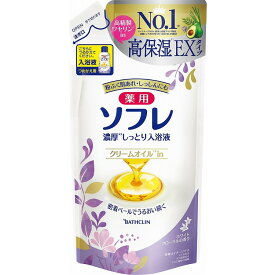 【単品18個セット】薬用ソフレ 濃厚しっとり入浴液 ホワイトフローラルの香り つめかえ用400ml バスクリン(代引不可)【送料無料】