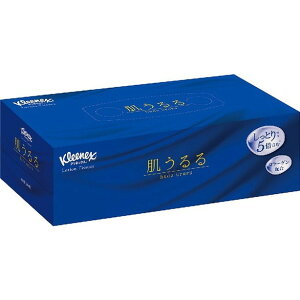 【単品5個セット】クリネックスティシュークリーム 肌うるる204組 日本製紙クレシア(代引不可)