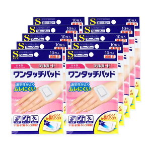 デルガード ワンタッチパッド Sサイズ 10枚入×10個セット【送料無料】