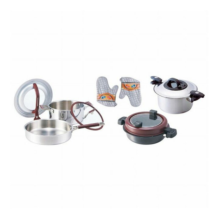 楽天市場】調圧鍋6点セット LA50B-SET 調理用品 mデザイン(代引不可 
