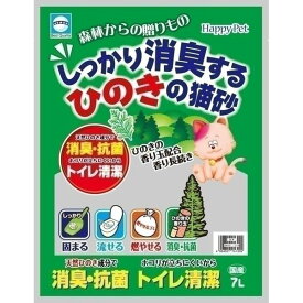 アース・バイオケミカル アース しっかり消臭するひのきの猫砂 7L