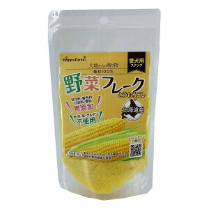 ペットプロ HappyDays 大地からの贈り物 素材100%野菜フレーク とうもろこし 35g 国産 日本製 犬用 犬 おやつ スナック ふりかけ トッピング