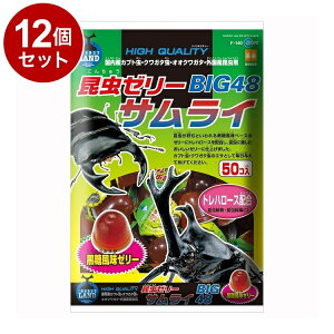 【12個セット】 マルカン 昆虫ゼリーサムライBIG48 16g×50個入【送料無料】
