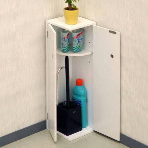 オスマック トイレラック スリム 収納 トイレ収納 コーナー 省スペース 幅16cm 奥行16cm 高さ54cm サニタリーコーナーラック トイレットペーパー 掃除用品【送料無料】