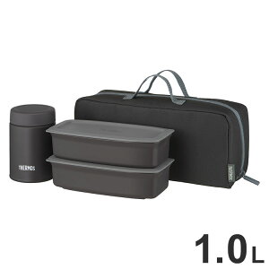 �T�[���X JEH-1000 BKGY �^��f�M�X�[�v�����`�Z�b�g 1.0L �u���b�N�O���[ �^�� �f�M �ۉ� �ۗ� THERMOS�y���������z