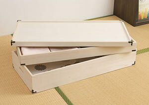 日本製 完成品 大川家具 桐 衣装箱 衣装ケース 衣裳ケース 二段 2段 幅42 奥行き91 コンパクト たとう紙 天然木 木製 収納 衣裳箱 国産【送料無料】