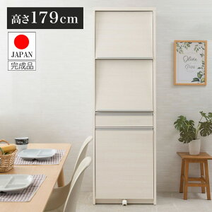 日本製 完成品 幅57.5 レンジボード ハイタイプ ホワイトウォッシュ 木目調 鏡面仕上げ 木製 引き出し キャスター付き レンジ 炊飯器 おしゃれ 北欧 食器棚 ダストボックス(代引不可)【送料無