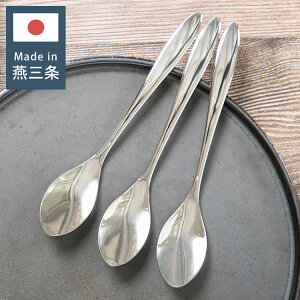 日本製 燕三条 ミディアムスプーン 3本セット 食洗機対応 ステンレス TSUBAME カトラリー セット 3本組 スプーン カレースプーン デザートスプーン(代引不可)【送料無料】