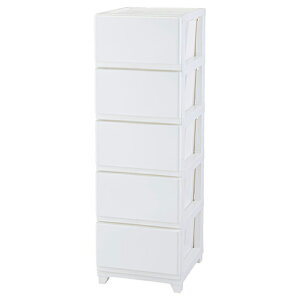 収納チェスト デコニー シーヴォ 5段 日本製 チェスト 収納ボックス 衣装ケース 収納ケース タンス リビングチェスト JEJアステージ DECONY CEVO ホワイト 白(代引不可)【送料無料】