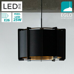 EGLO y_gCg  k _CjO Ɩ Lb` _Ng[ LED dΉ Ɩ ԐڏƖ VƖ EGLO PINETA 43cm ubN  204264J dʔ(s)yz