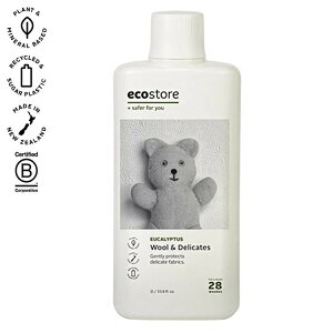 【単品10個セット】 ecostore デリケート&ウールウォッシュ おしゃれ着用 1L エコストア 洗剤 洗濯用洗剤 おしゃれ着用洗剤 植物由来 自然派【送料無料】