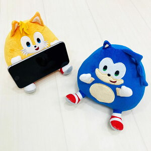 MORIPiLO セガ ソニック テイルス スマホスタンド マルチミニ枕 とろける肌触り 縦横対応 しっかり安定 可愛い グッズ ぬいぐるみ 卓上スタンド キャラクター まくらのモリシタ 枕(代引不可)【
