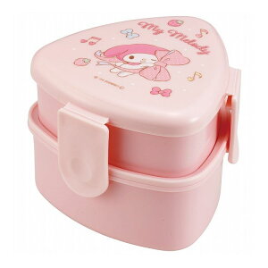 スケーター 抗菌おにぎり用ランチボックス2段(フォーク付き) 500ml マイメロディ ONWT1AG お弁当 2段 キャラクター 三角形 レンジ対応 抗菌 日本製(代引不可)【送料無料】