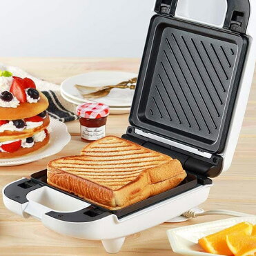 D-STYLIST 耳まで焼ける 洗える シングルマルチサンドメーカー 3in1 ホットサンド ワッフル パンケーキ KDHS-011W【送料無料】｜ROOM - 欲しい! に出会える。
