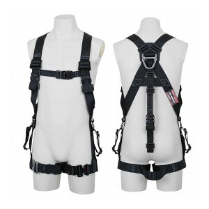 藤井電工(Fujii Denko) TSUYORON ツヨロン KITE HARNESS カイトハーネス フルハーネス型 安全帯 腰ベルト連結モデル Mサイズ ブラック TH-521-OT-BLK-M-BX【送料無料】