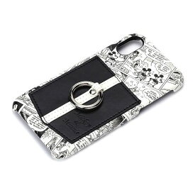 PGA iPhone X用ハードケース ポケット&リング付き ミッキー&ミニー PG-DCS292MM ディズニー カバー ケース かわいい スマホ