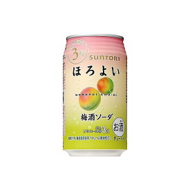 【まとめ買い】 サントリー(株) サントリー ほろよい 梅酒ソーダ 缶 350ml x24個セット まとめ お酒 アルコール(代引不可)【送料無料】