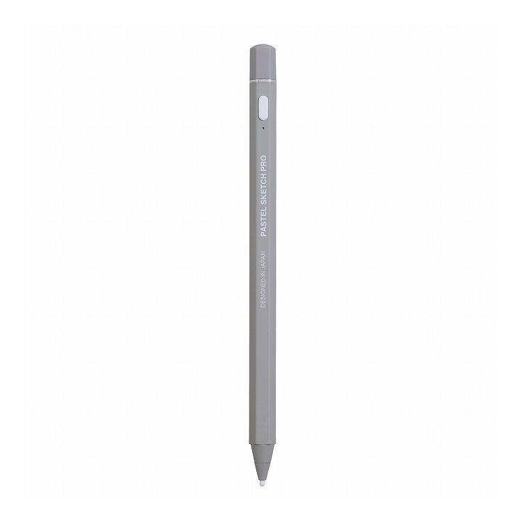 送料無料 適当な価格 プリンストン アクティブスタイラス PASTEL SKETCH 高い素材 PRO グレイ 充電式 ペン先交換 汎用-iPad用モード切替機能搭載 PSA-TPR06-GY ペン先2mm