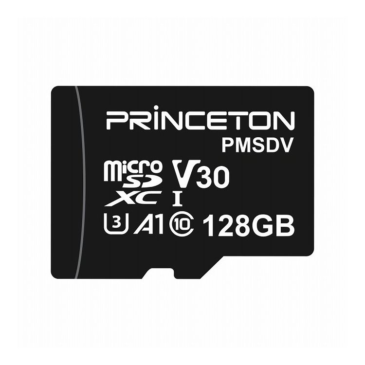 プリンストン ビデオ録画用 microSDXCカード UHS-I V30対応 128GB PMSDV-128G【送料無料】
