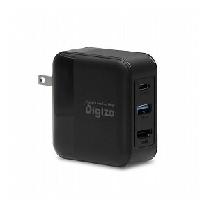 vXg Digizo Power Delivery 3.0ΉhbLOXe[V [ USB-C x1(őo65W) / USB-A 3.2 Gen1 x1 / HDMI(Full HD) / PC,^ubg,Nintendo Switch] PUD-PD65G1Hyz