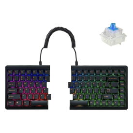 Barocco Mistel MD770 RGB (英語配列/青軸) 左右分離型 有線式 メカニカルキーボード 【日本正規代理店品】 ML-MD770R-U-BL/BK キーボード【送料無料】