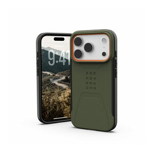 URBAN ARMOR GEAR iPhone 17 Pro 2025�Ή��ϏՌ��P�[�X CIVILIAN MAGSAFE �I���[�u/�I�����W UAG-IPH25MA-CMS-O/O(����s��)�y���������z