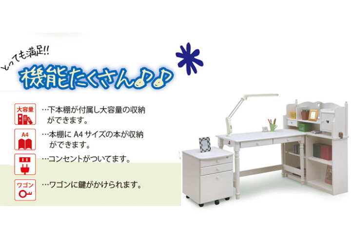 楽天市場】学習デスク ローラ学習机 勉強机 勉強デスク 家具 机 