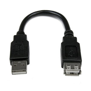 STARTECH.COM LTD USBEXTAA6IN 15cm USB2.0A_v^P[u USB A(IX)-USB A(X) ubN(s)