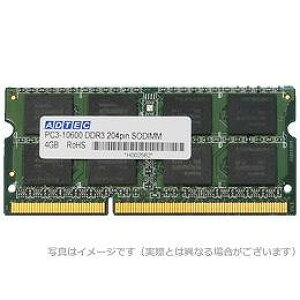 AhebN DOS/Vp PC3-10600 (DDR3-1333) 204Pin SO-DIMM 4GB ȓd 6Nۏ ADS10600N-H4G(s)yz