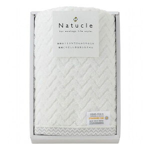 ナチュクル ふわふわ無撚糸 フェイスタオル ホワイト N-80105 タオル製品 フェイスタオル 無地カラ-1枚(代引不可)