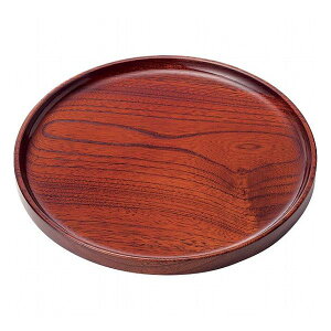 小田原本けやき 10寸 仁鳥盆 I-1 漆器 漆器盆 木製丸盆(代引不可)【送料無料】