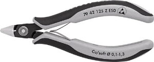 KNIPEX ESD精密エレクトロニッパー 125mm 7942125ZESD【送料無料】