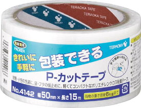 TERAOKA P－カットテープ NO．4142 50mm×15M 透明 4142TM50X15
