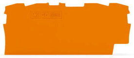 WAGO 端子台エンドプレート2001・2002シリーズ共用4線式 橙 10個入 20021492PK