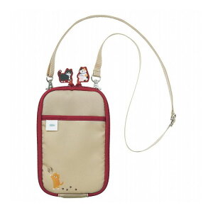 LIHIT LAB. �ɂ��V�[�� �V�����_�[�|�[�` �r�X�P�b�g�x�[�W�� �W���o���|�P�b�g �X�}�z ���� �֗� �L CAT �L�D�� �N�b�V�������� A2225-16