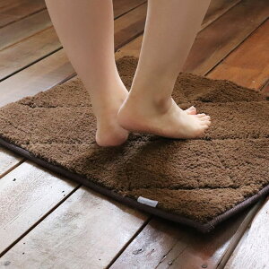 オカトー Fuka-FuWa バスマット 45x60ブラウン ふかふか 気持ちいい やわらかい 抗菌 防臭 衛生的 滑り止め すべり止め(代引不可)