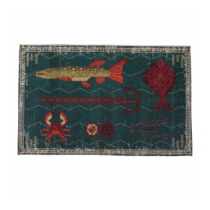 DULTON �_���g�� ���փ}�b�g ���� 50×80cm �}�b�g FISH ���킢�� ������� �A�����J��(����s��)