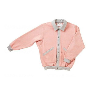 大阪エンゼル スクエアニット室内着(えり付き前開きタイプ) ピンク S【送料無料】