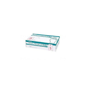 サラヤ プラスチック手袋E(粉なし)100枚入 箱 S