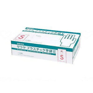 サラヤ サラヤ プラスチック手袋E 粉なし 100枚入 ケース S 975178_1008_S(代引不可)【送料無料】