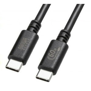 �T�����T�v���C USB 2.0 Type-C�P�[�u��(PD60W�E3m�E�u���b�N) KU-CCP6030BK(����s��)