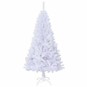 vidaXL �l�H�N���X�}�X�c���[ ���}�t�� �z���C�g 150cm PVC���z�[��&�K�[�f�� �f�R���[�V���� �V�[�Y��&�z���f�[�f�R���[�V���� �N���X�}�X�c���[(����s��)