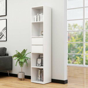 vidaXL �u�b�N�L���r�l�b�g �z���C�g 36x30x171cm �G���W�j�A�����O�E�b�h�Ƌ� �I �{�I�E�I�[�v�����b�N(����s��)