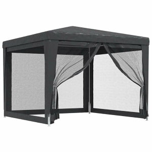 vidaXL �p�[�e�B�[�e���g ���b�V���T�C�h�E�H�[��4���t�� �A���X���T�C�g 3x3m HDPE �z�[��&�K�[�f�� ��&�K�[�f�� �A�E�g�h�A���r���O �A�E�g�h�A�X�g���N�`���[ �L���m�s�[�E�K�[�{